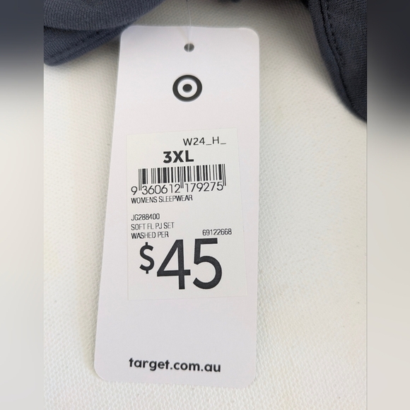 Target new women's Sleepwear Top Pajama Long Sleeve Soft Viscose Button Up Sz 20 - Picture 7 of 7